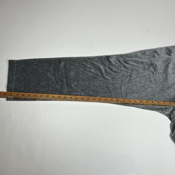 J.Jill Pure Jill Women Pull On Straight Pants Gray Velour Stretch Mid Rise Sz PM - Picture 12 of 12